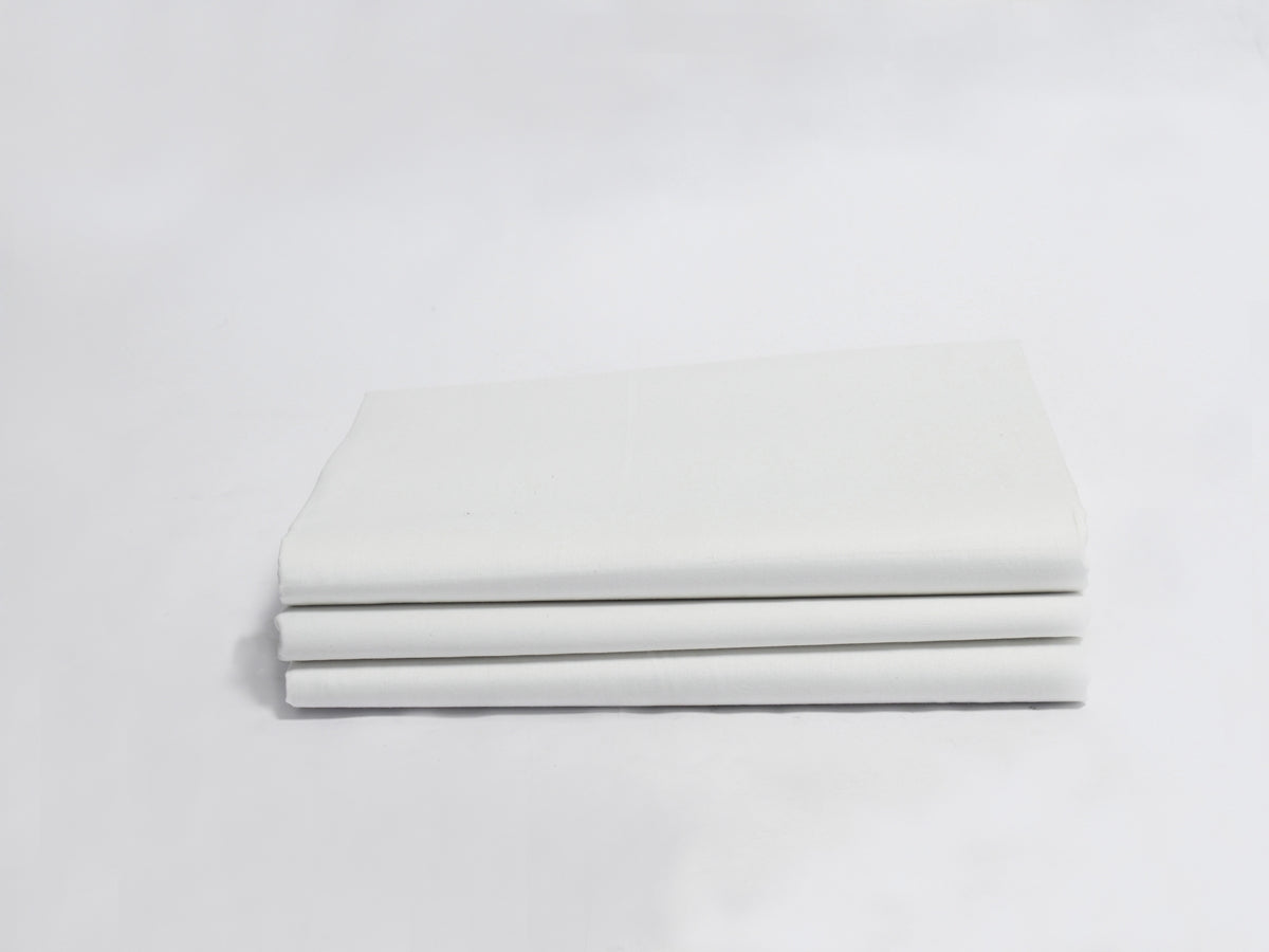 King Fitted Sheet - White Sateen