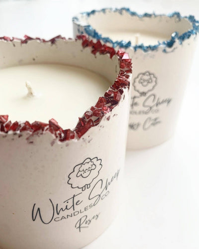 Vanilla Crystal Collection Candle by White Sheep Candle Co.