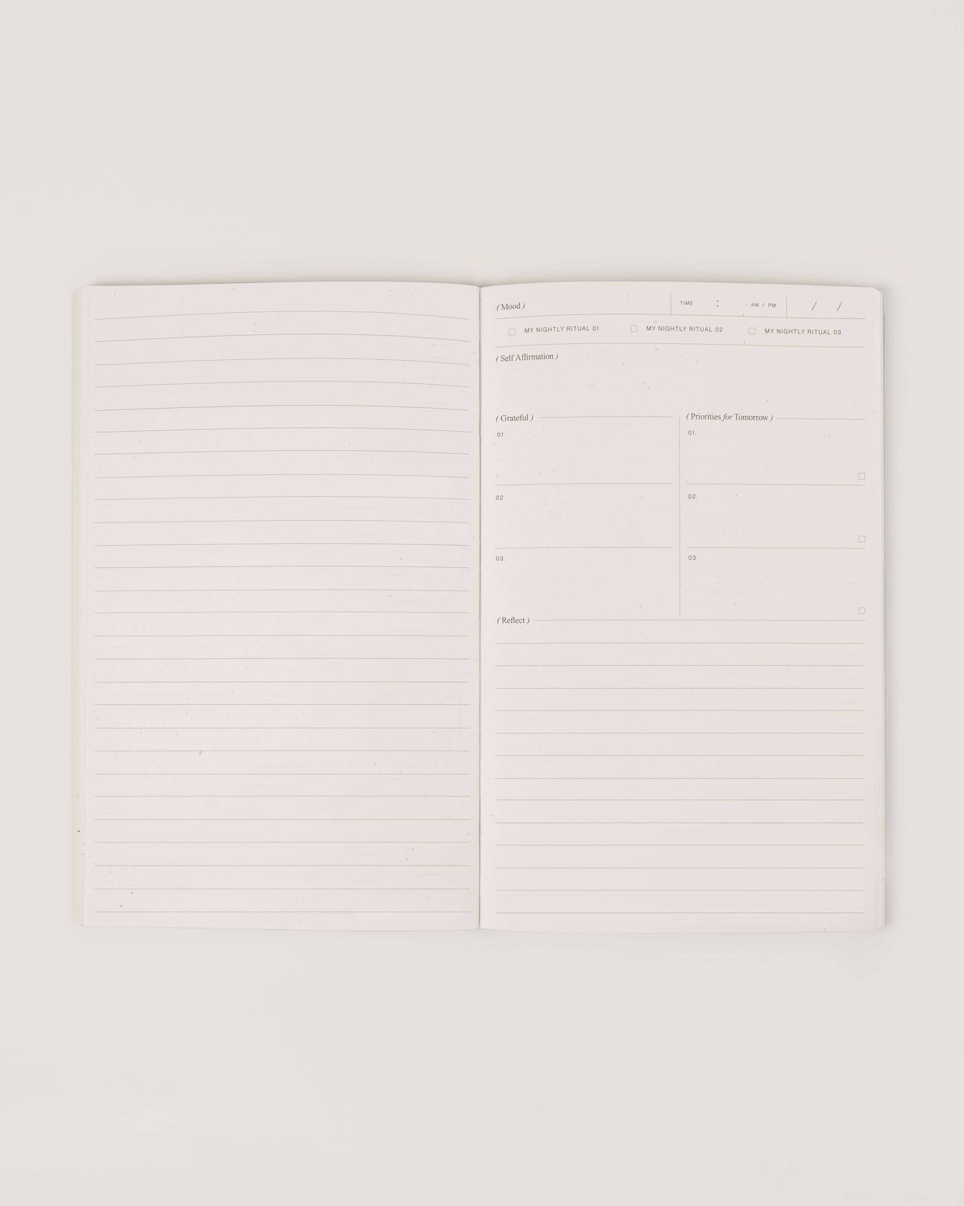 Night Routine Journal by Wilde House Paper