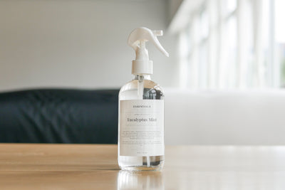 8oz spray bottle of eucalyptus mint room and linen spray