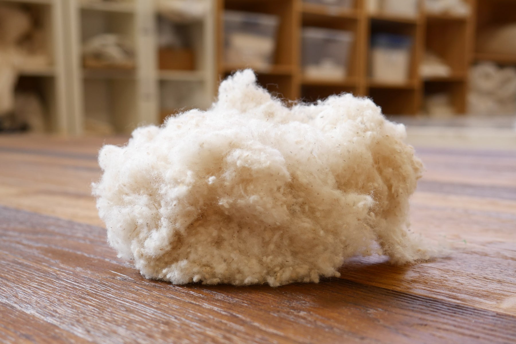 Raw Natural Material | Cotton & Wool | Black Sheep Mattress Company
