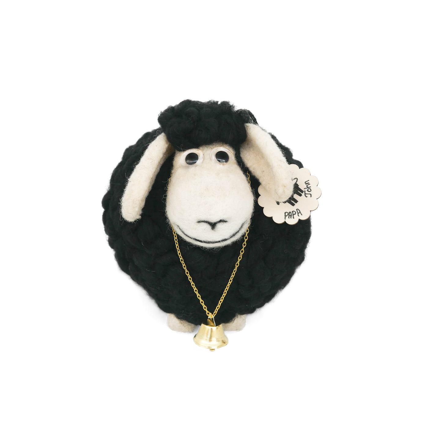 Decorative Handmade Wool Sheep - Papa John